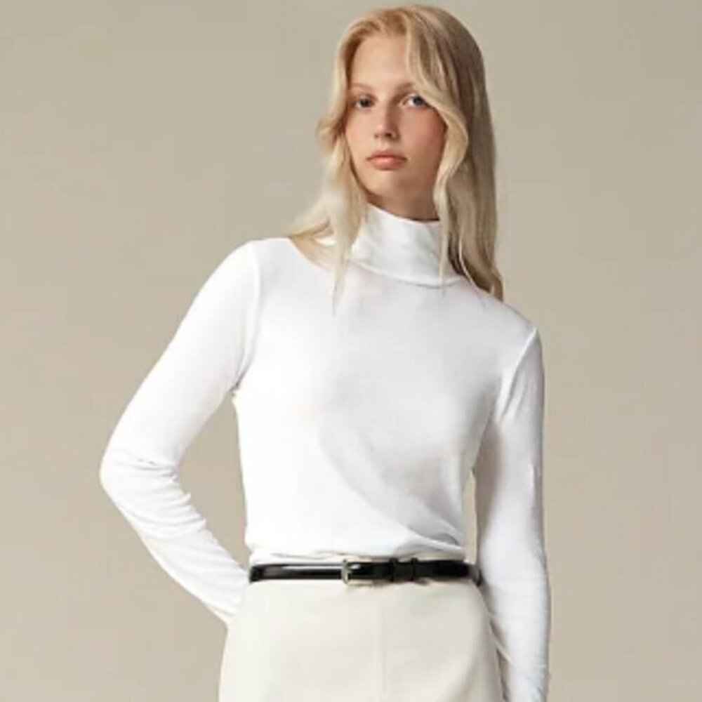 Tissue Crepe Turtleneck